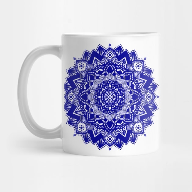 Blue mandala by Morishasha